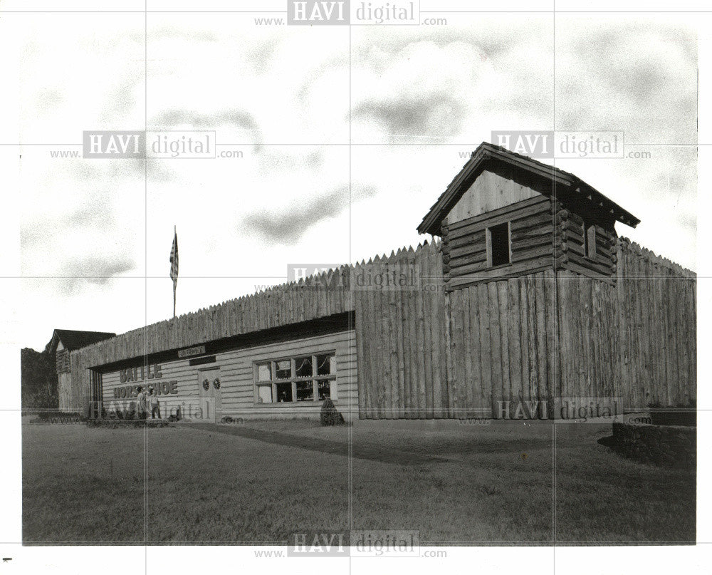 Press Photo Battle of Horseshoe Bend, Fort Jackson - Historic Images