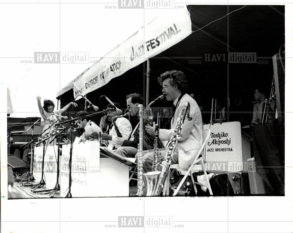 1985 Press Photo Akiyoshi Jazz Orchestra - Historic Images