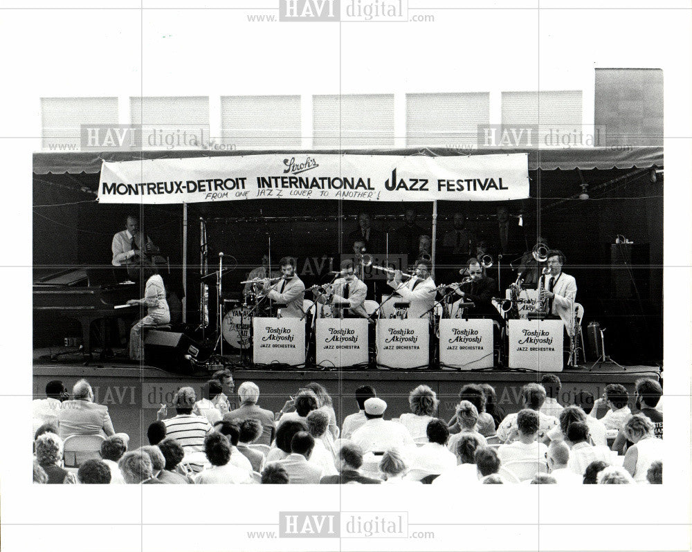 1985 Press Photo Toshiko Akiyoshi Montreux Detroit Jazz - Historic Images