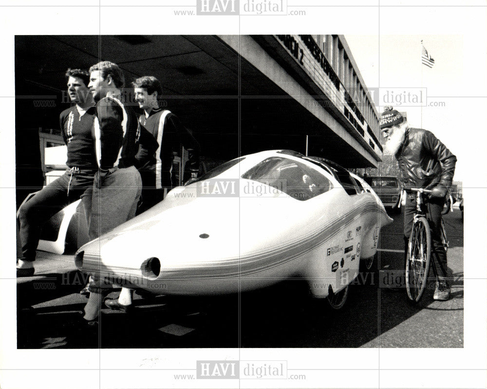 1984 Press Photo Pegasus, Bicycle, Human-powered - Historic Images