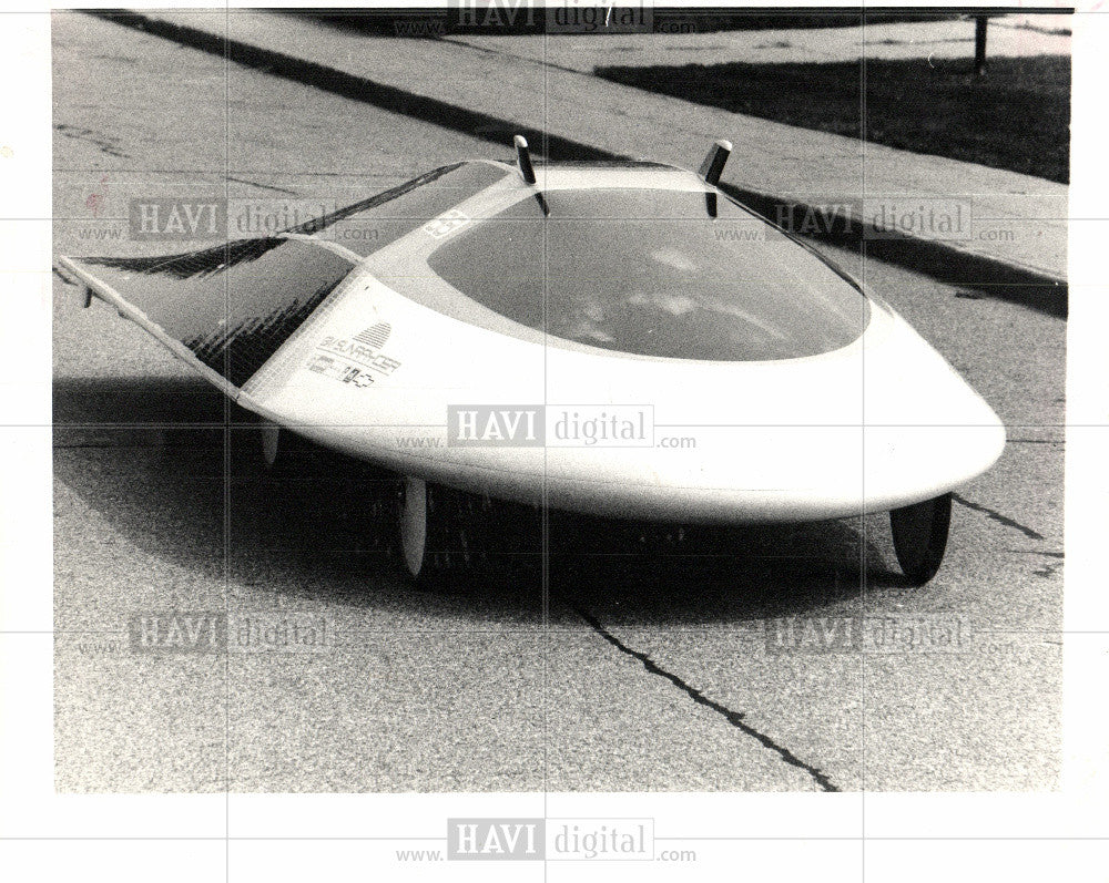 1987 Press Photo Sunraycer general Motors Corp. - Historic Images