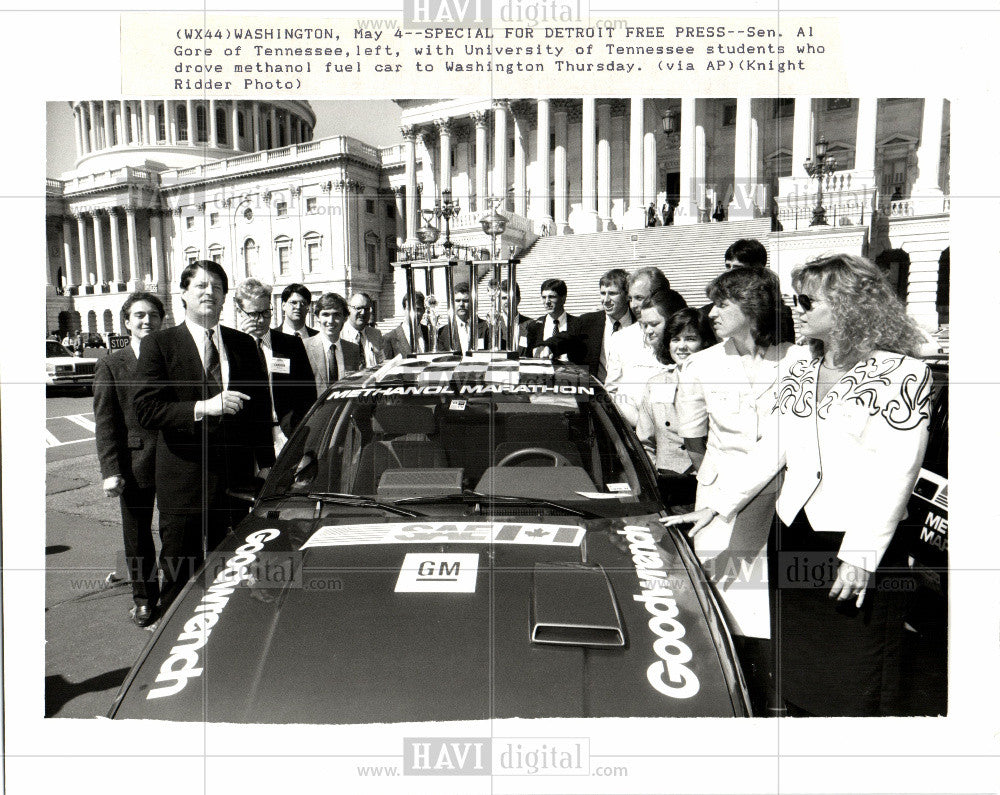 1989 Press Photo algore of Tennessee,  professor - Historic Images