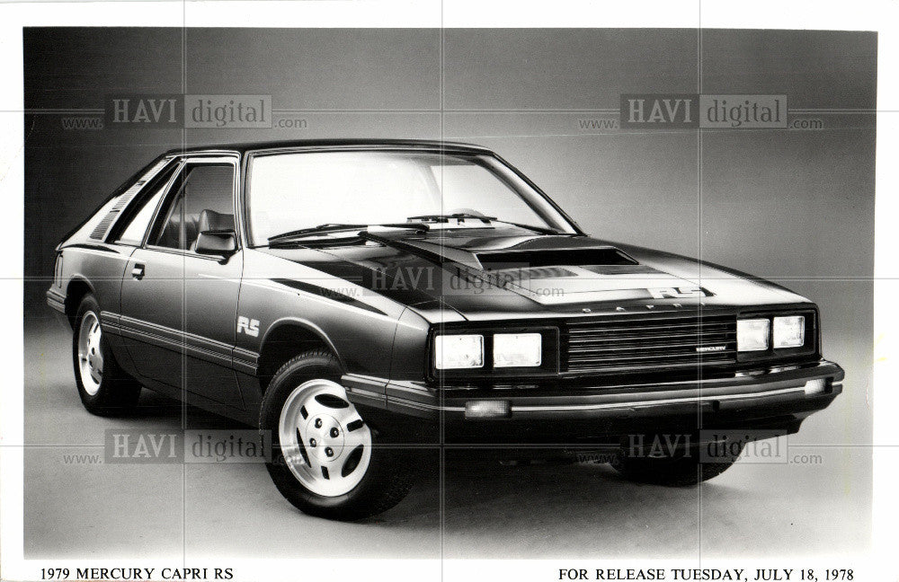 1978 Press Photo 1979 Mercury Capri RS - Historic Images