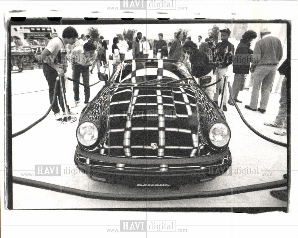 1989 Press Photo Porche. Cobo Hall, car show - Historic Images
