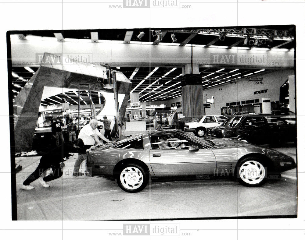 1991 Press Photo corvette Joe Bane Don Campbell - Historic Images