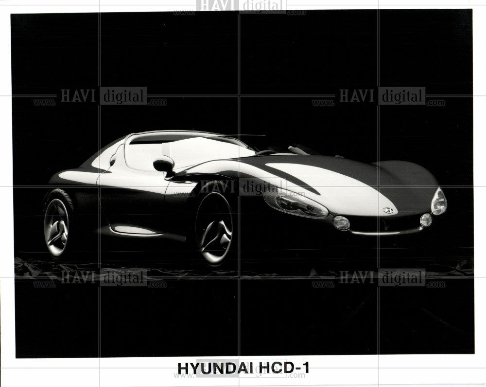 1992 Press Photo hyundai hcd-1 experimental car - Historic Images