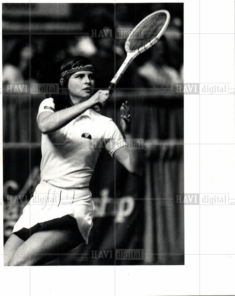 1981 Press Photo Hana Mandilkova tennis player Avon - Historic Images