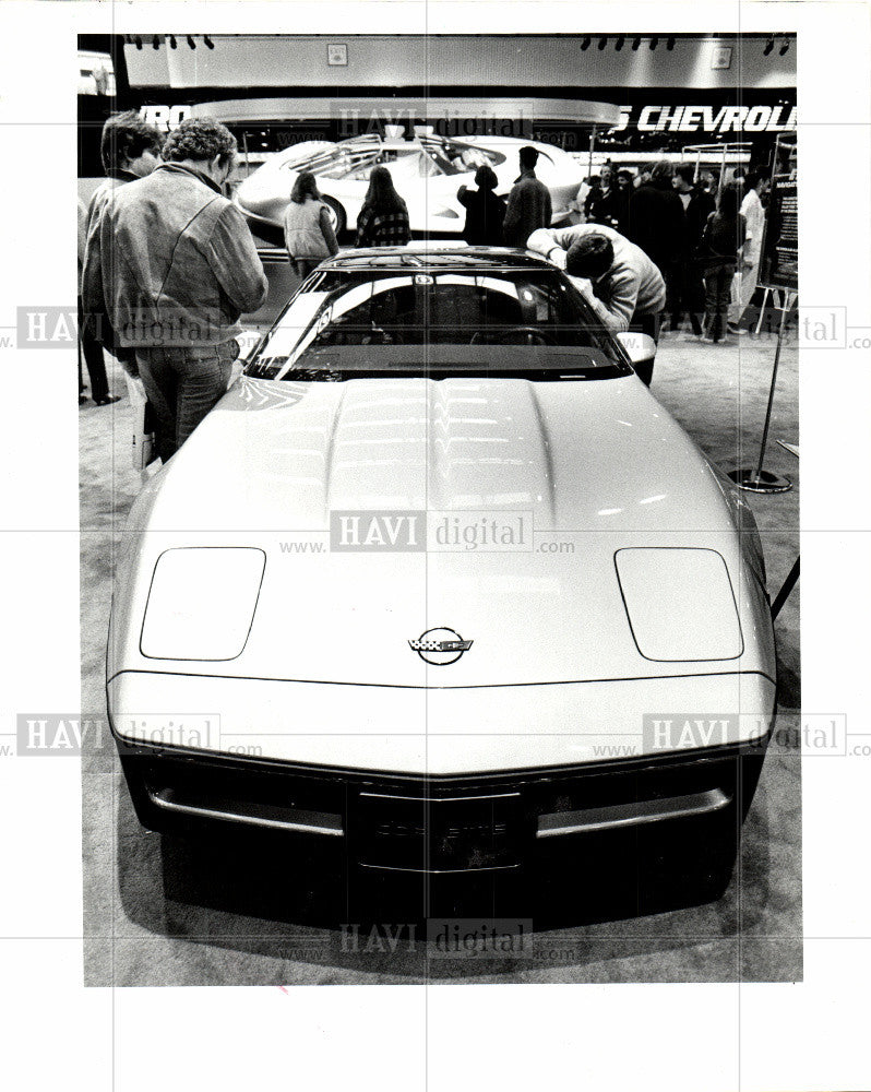 1986 Press Photo Corvette Indy Automobile Show - Historic Images