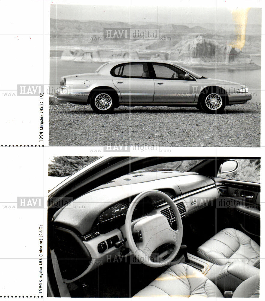 1993 Press Photo Automobile Show 1993 Chrysler LHS - Historic Images