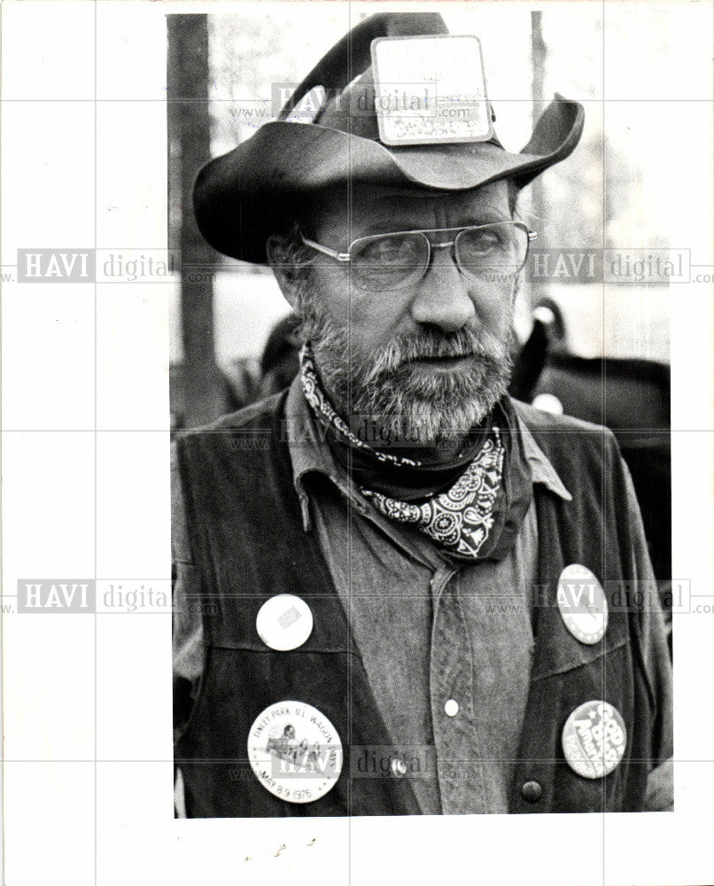 1976 Press Photo Bill Richards Bicentennial - Historic Images