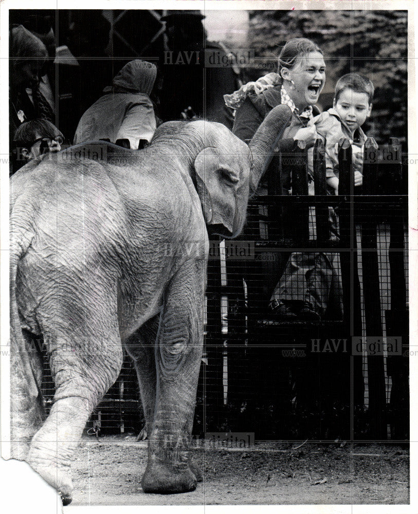 1983 Press Photo Belle Isle, Children Zoo - Historic Images