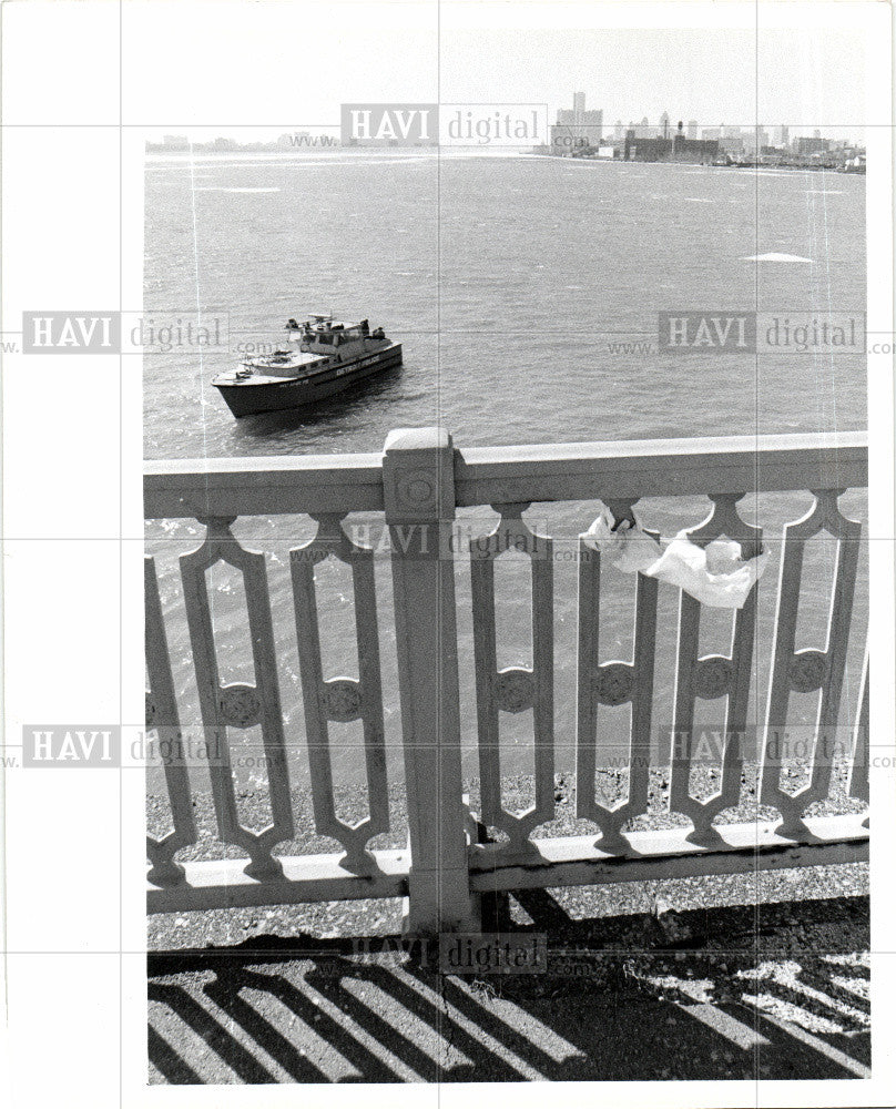 1980 Press Photo Belle Isle Bridge - Historic Images