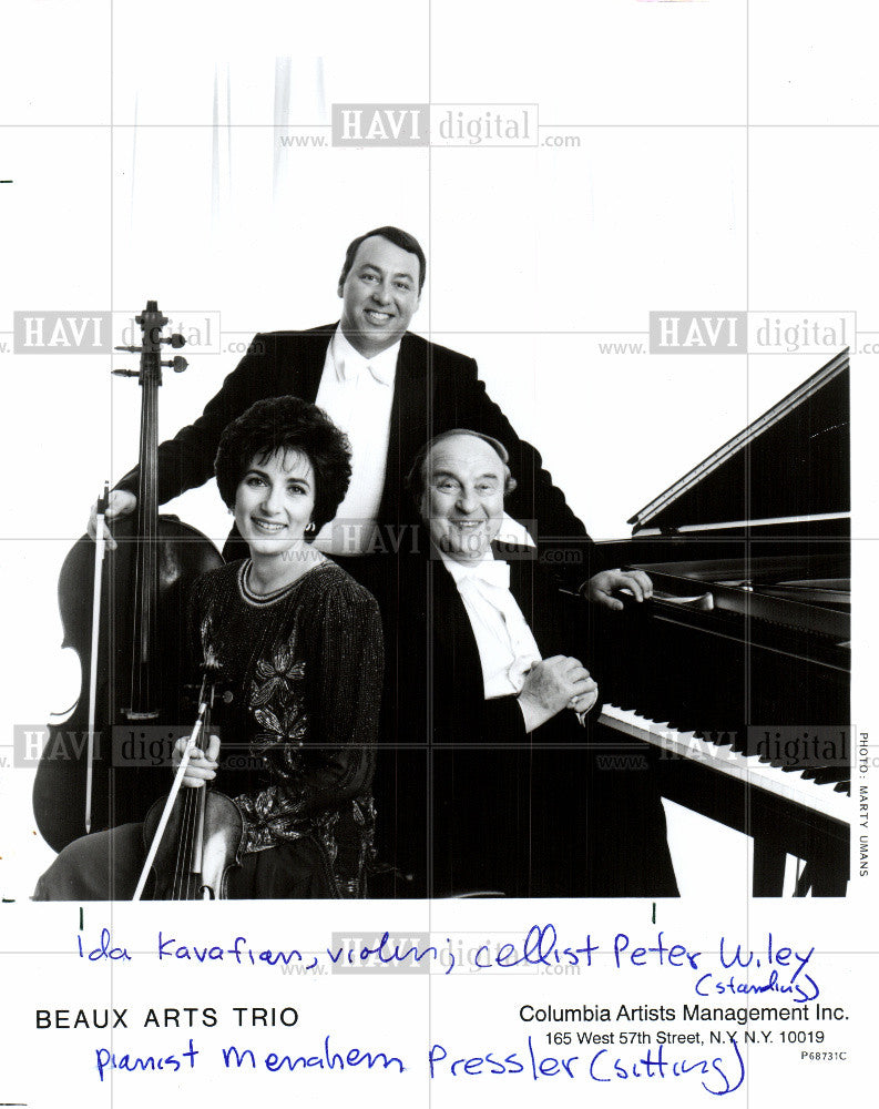 1995 Press Photo Beaux Arts Trio Ida Kavafian - Historic Images