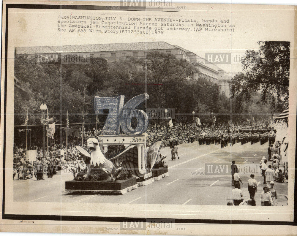 1976 Press Photo American Bicentennial Parade - Historic Images