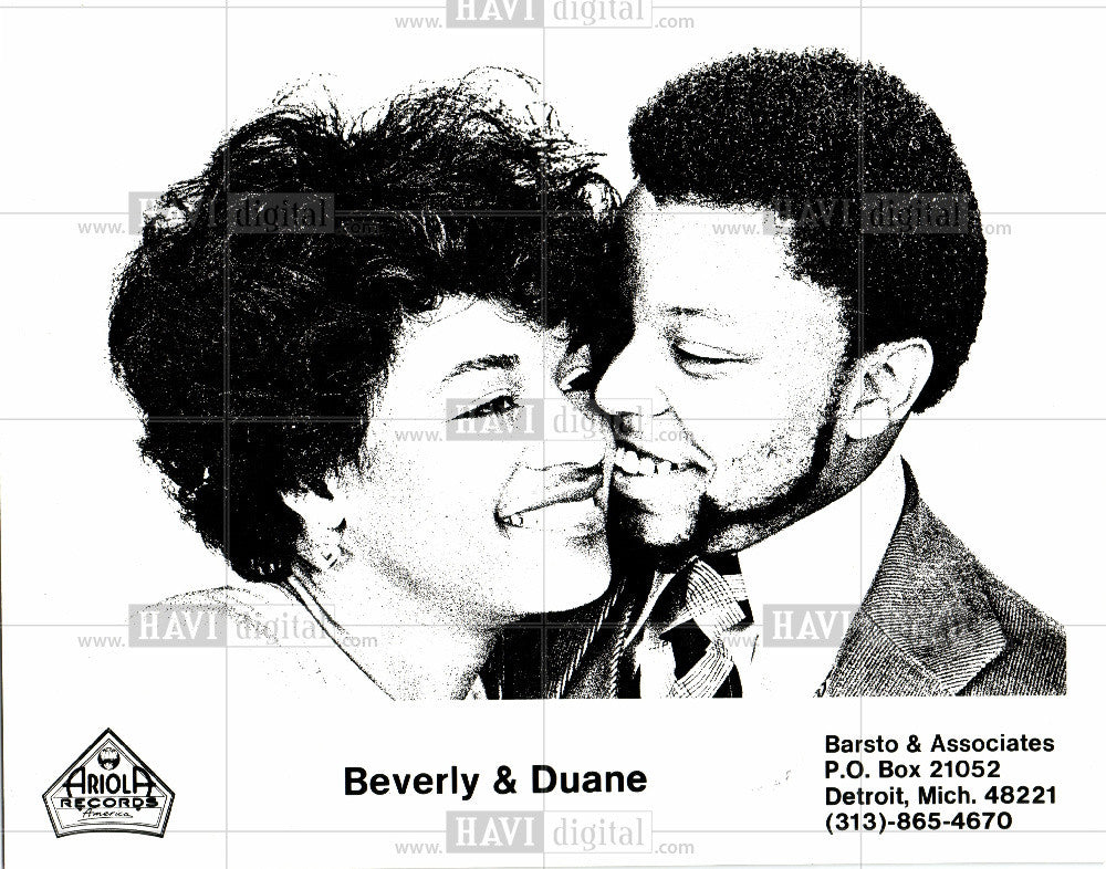 1978 Press Photo Beverly &amp; Duane - Historic Images