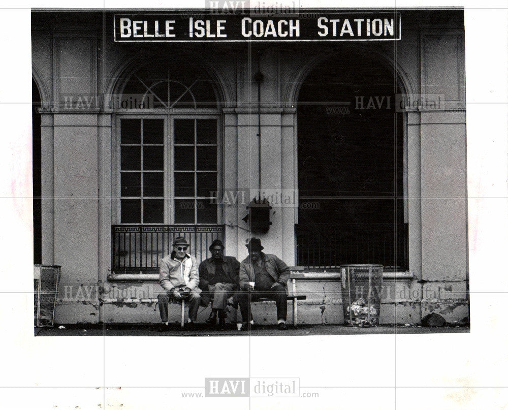 1974 Press Photo Coach station Belle Isle station - Historic Images