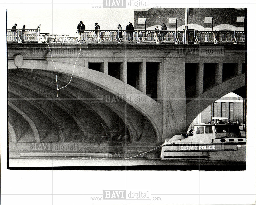 1980 Press Photo Belle Isle Bridge - Historic Images