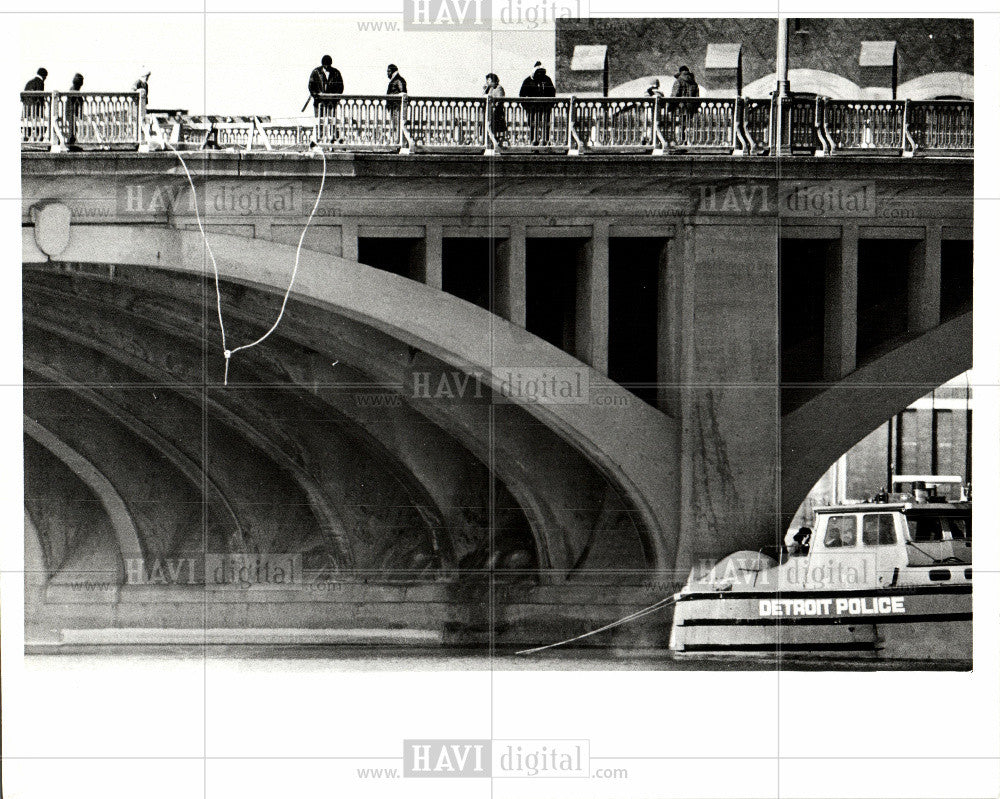 1988 Press Photo Belle Isle Bridge-The MacArthur Bridge - Historic Images