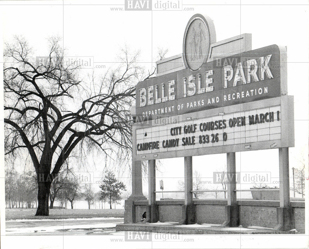 1980 Press Photo Belle Isle  Park - Historic Images