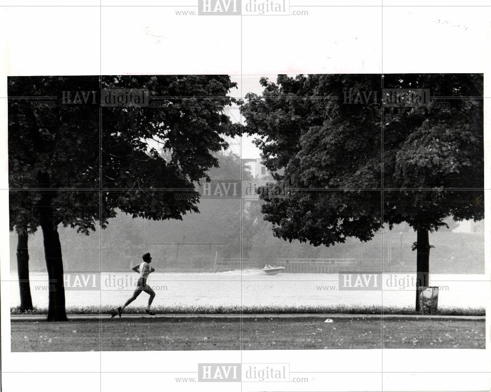 1980 Press Photo Hudson Belle Isle Run Cliff Ratza - Historic Images