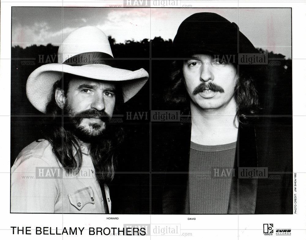 1984 Press Photo The Bellamy Brothers David Howard - Historic Images