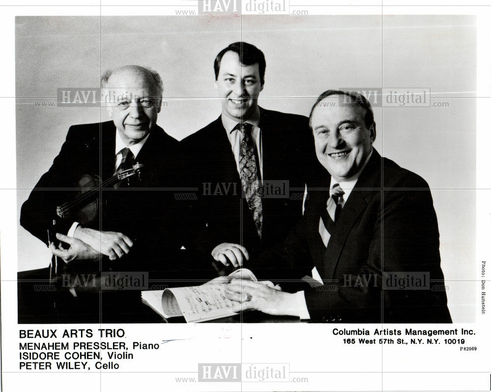 1991 Press Photo The Beaux Arts Trio - Piano Trio - Historic Images