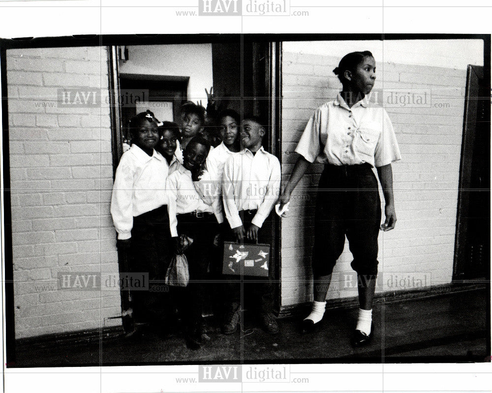 1980 Press Photo Bates Academy Detroit - Historic Images