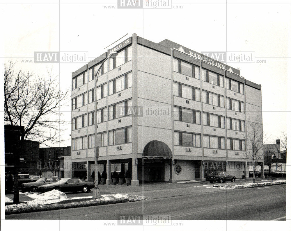 1984 Press Photo Barclay Inn Birmingham Tony brown eric - Historic Images