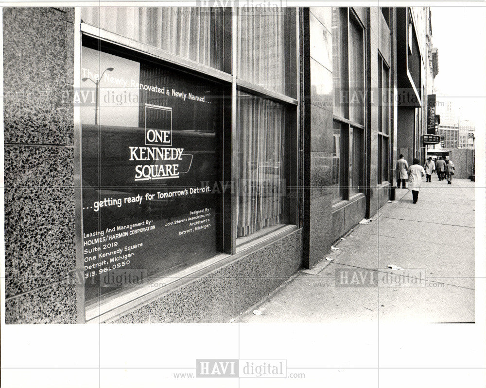 1984 Press Photo One Kennedy Square Comerica Bank site - Historic Images