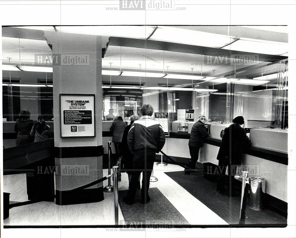 1982 Press Photo National Bank of Detroit NBD - Historic Images