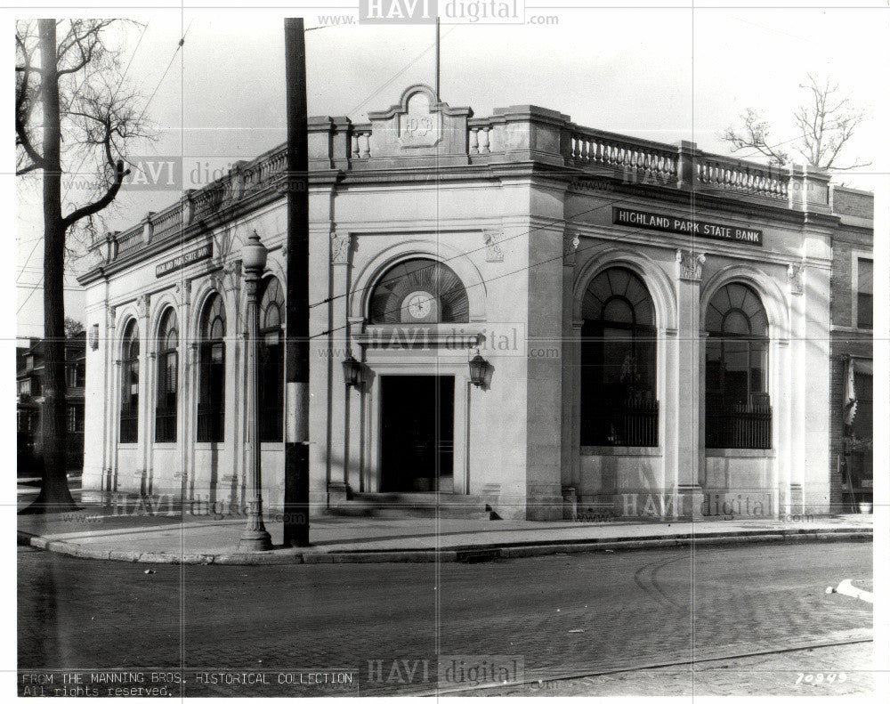 1988 Press Photo Highland Park State Bank - Historic Images