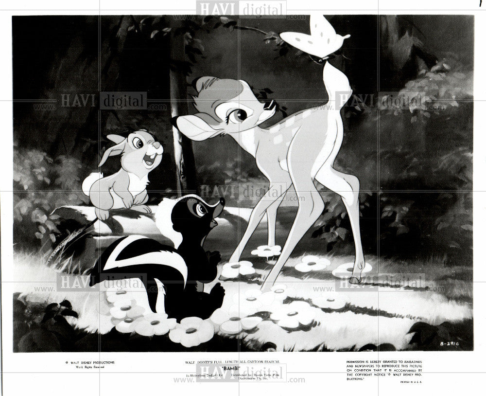 Press Photo BAMBI WALT DISNEY - Historic Images