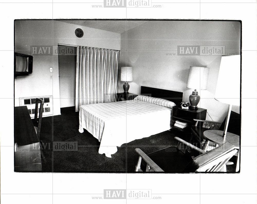 1980 Press Photo At The Bali Hi Motel - Historic Images