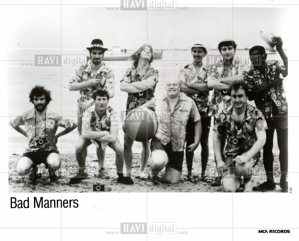 1984 Press Photo Bad Manners UK 2 Tone Ska band - Historic Images