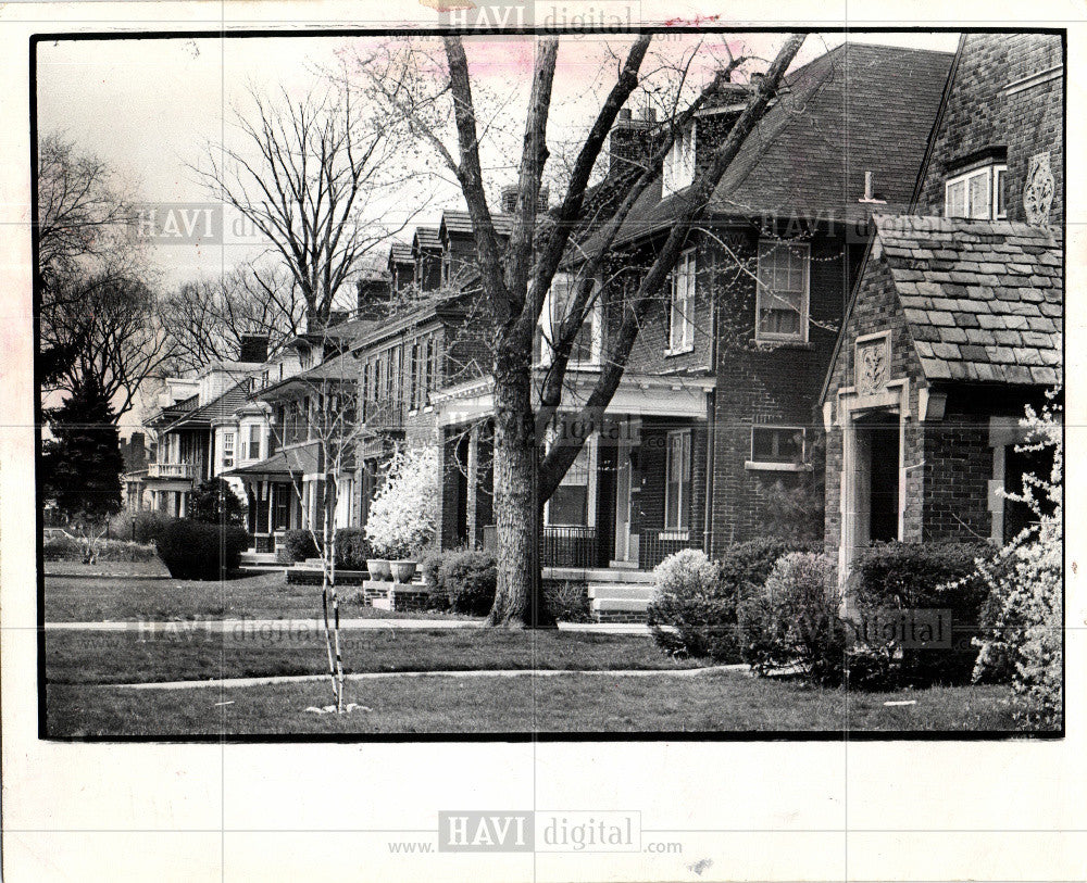 1980 Press Photo Boston-Edison homes - Historic Images