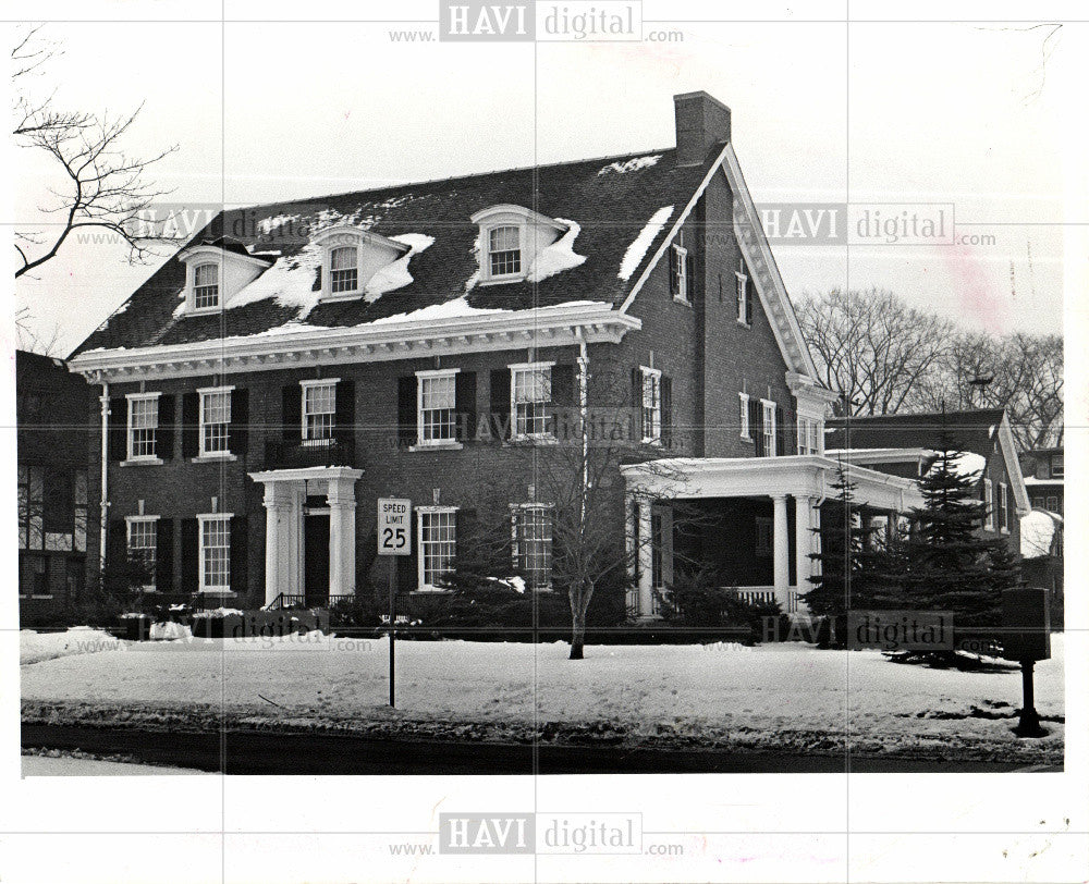 1974 Press Photo Georgian House 1914  Detroit - Historic Images