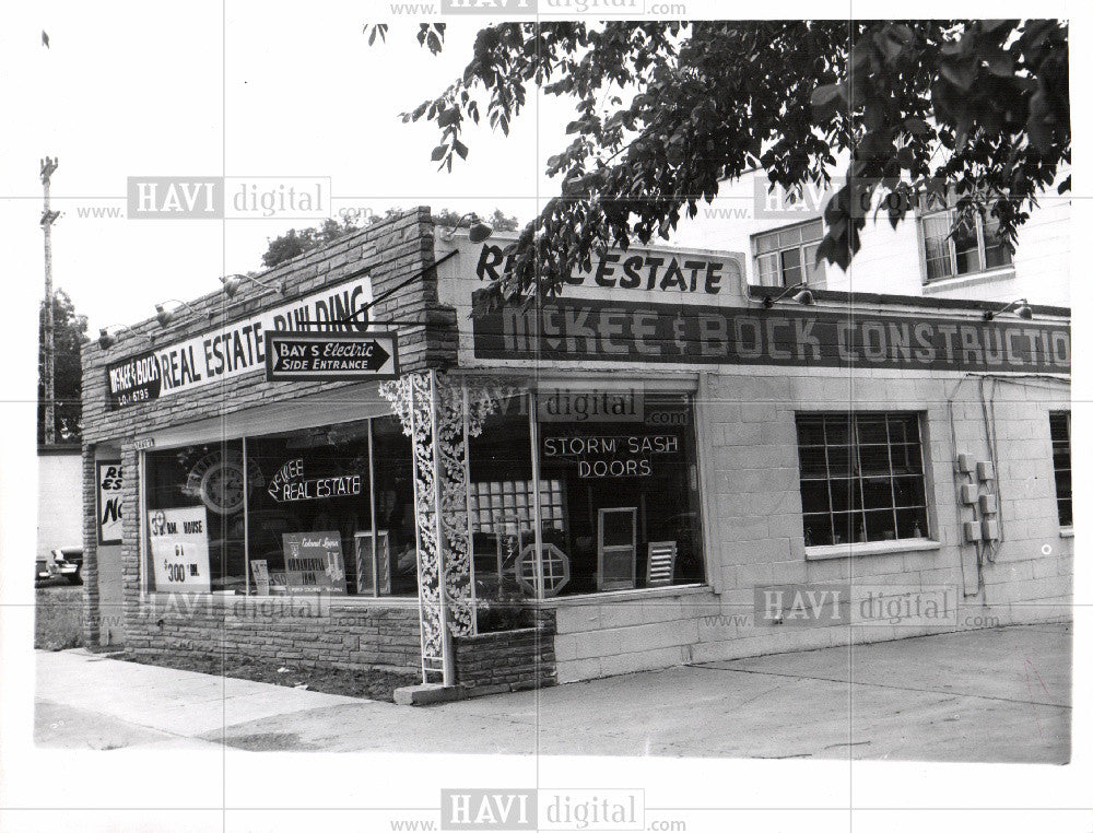 1956 Press Photo McKee &amp; Bock Construction Inkster Mich - Historic Images