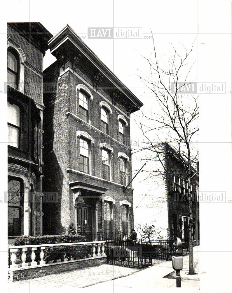 1988 Press Photo Beaubien house Detroit built 1851 - Historic Images