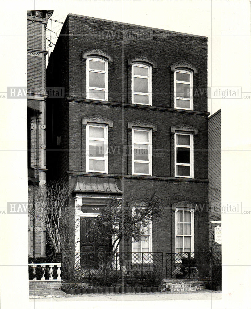 1977 Press Photo The Antoine Beaubien House Detroit - Historic Images