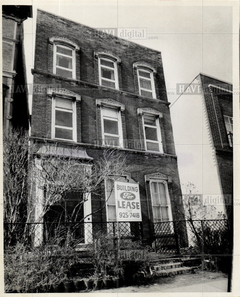 Press Photo Beuabien House, Detroit, Michigan - Historic Images