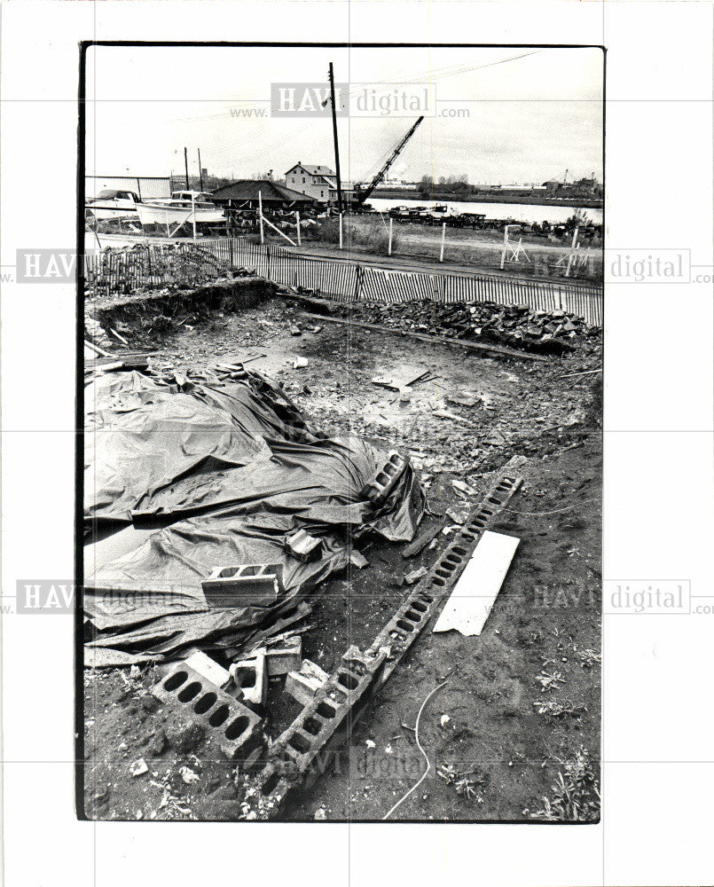 1987 Press Photo Historic,trombley,house,luncheon,old - Historic Images