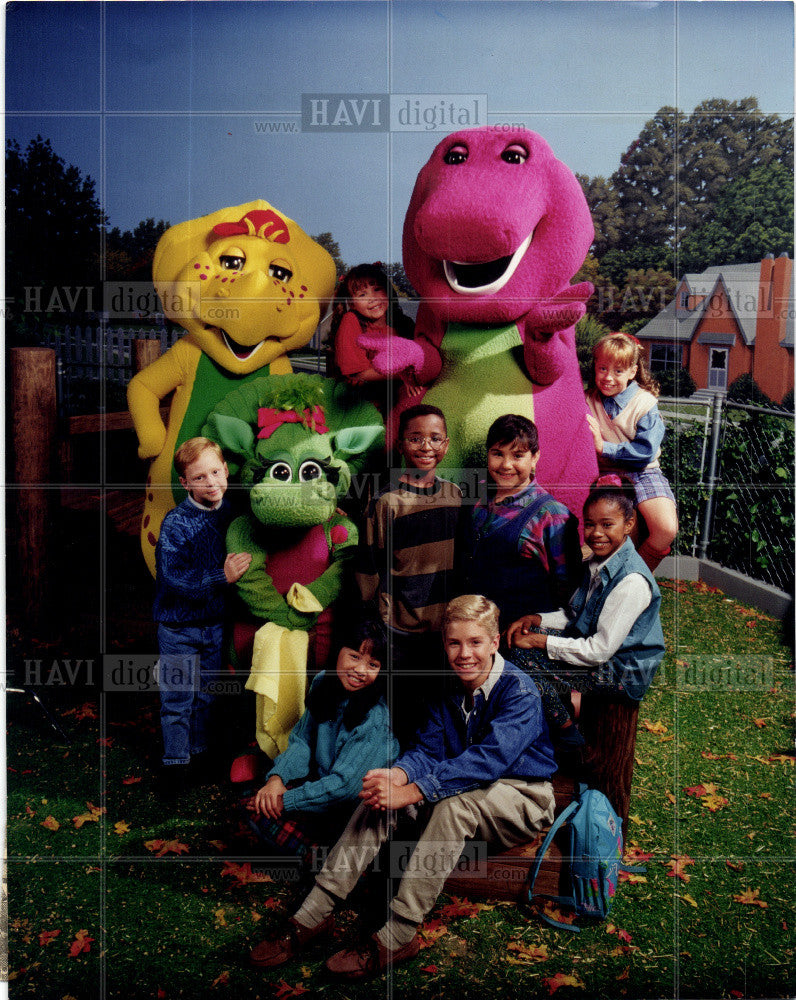 1993 Press Photo Barney & Friends Sunday and weekdays - Historic Images