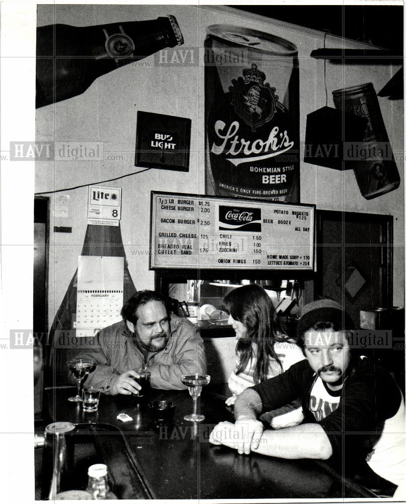 1985 Press Photo Brewery Tap Cafe bars - Historic Images