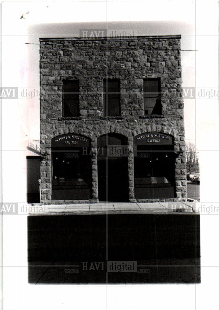 1981 Press Photo Calumet building Detroit Northern bank - Historic Images