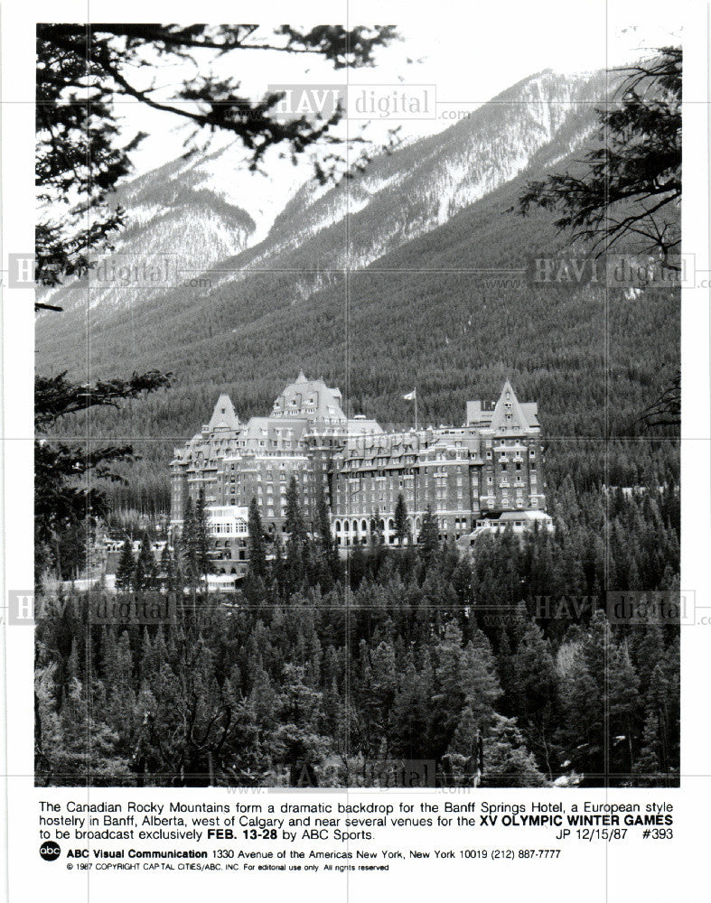 1998 Press Photo Olympic winter games Calgary Banff - Historic Images