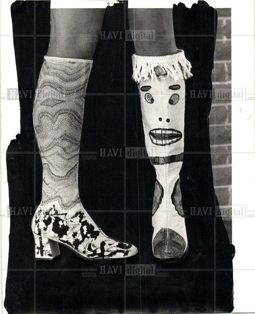 1972 Press Photo frilly face  197 pop art - Historic Images