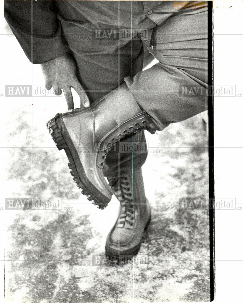 1978 Press Photo workboot, mickey luiz - Historic Images