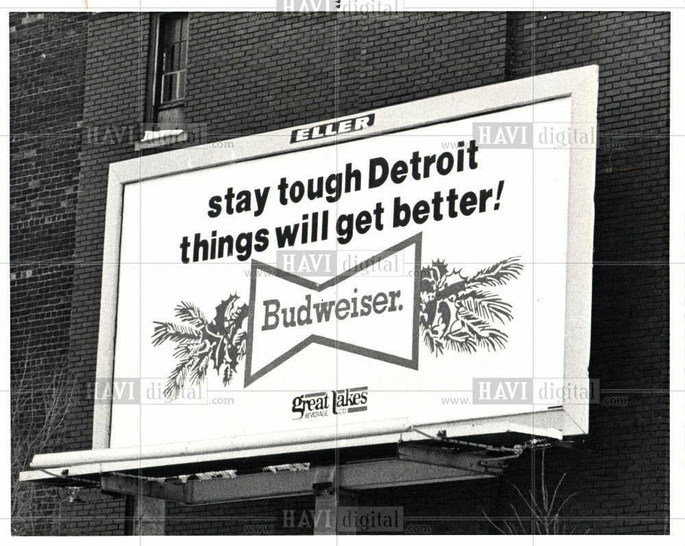 1981 Press Photo Billboard - Historic Images