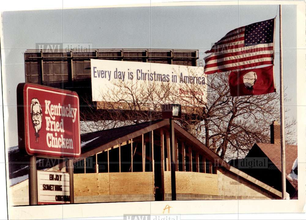 1985 Press Photo Van horn&#39;s detroit discount billboards - Historic Images