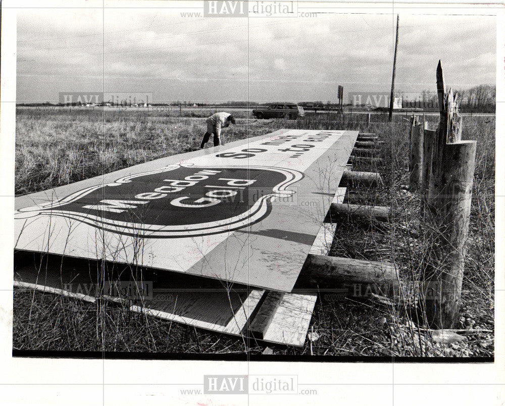 1971 Press Photo Billboard - Historic Images